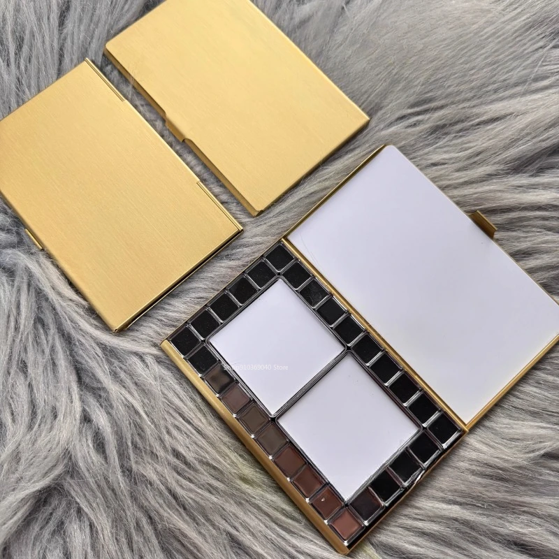 Messing leere Aquarellpalette TN magnetische Aquarellbox tragbare Reise-Farbtablett Farbpalette Anfänger Kunstbedarf Image