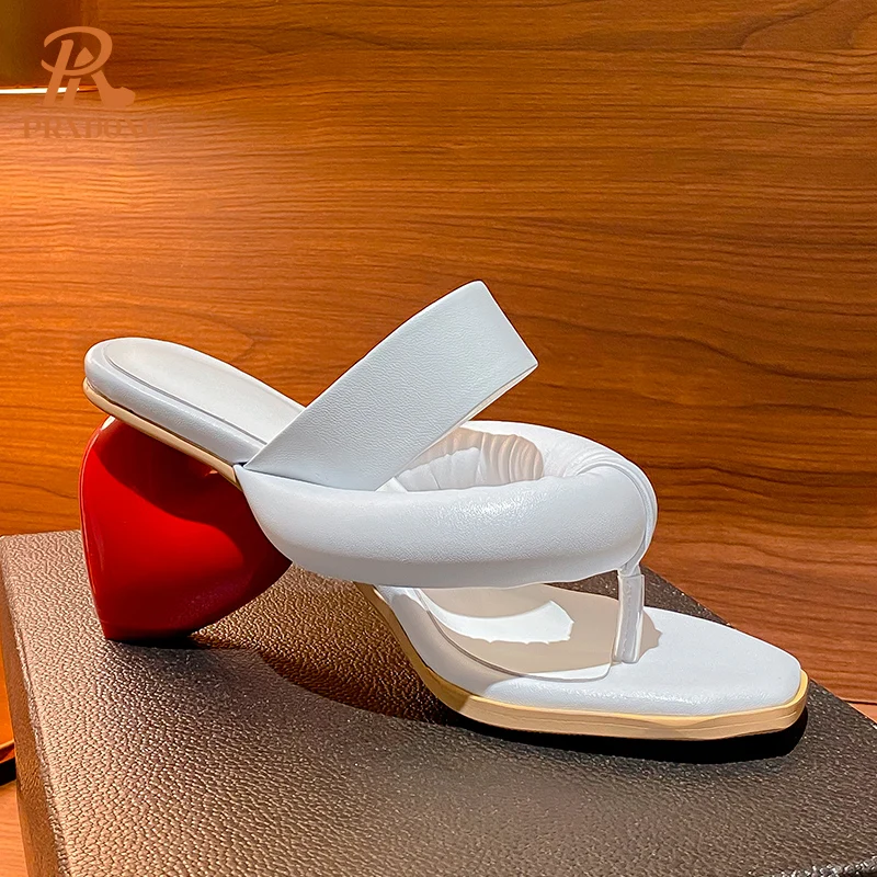 Neue sexy Sommer japanischen Stil High Heels offene Zehen schwarz weiß Aprikose Kleid Party lässig weibliche Hausschuhe Flip Flops Schuhe