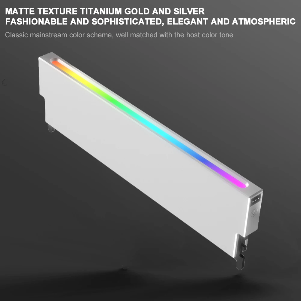 Desktop-Computer RAM-Kühlkörper 5V 3PIN ARGB AURA Sync RAM-Kühlkörper Radiator DDR3 DDR4 DDR5 Kühlkörper Kühler Computer-Zubehör Image