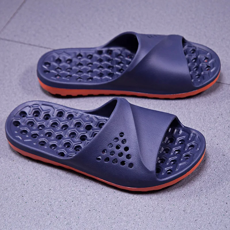 Plus Große Größe 49 50 51 52 Indoor Badezimmer Hausschuhe für Männer Frauen Dusche Schuhe mit Löcher Rutschen Badslippers strand Sommer