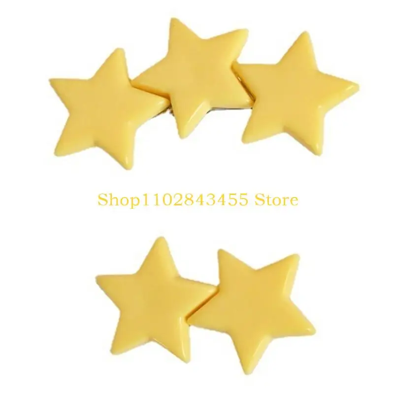 49mc Yellow Star Hair Clip für Mädchen Star Bobby Pin Star Haarnadel Kid Star Barrettes