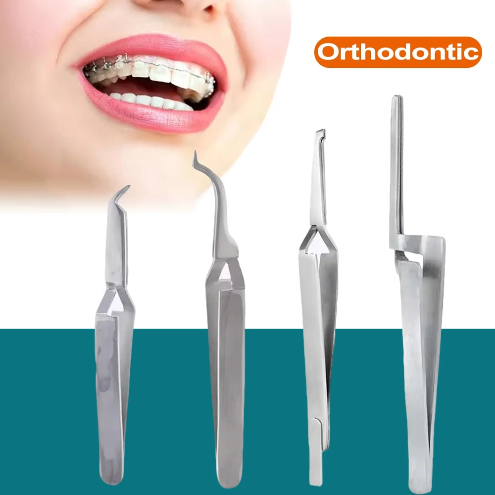 Zahnärztliches kieferorthopädisches Pinzetten-Set, okklusales Papier, Bukkalröhrchen, Bindungshalterung, Placer-Werkzeug für Zahnspangenhalter und Ortho-Nutzung Image