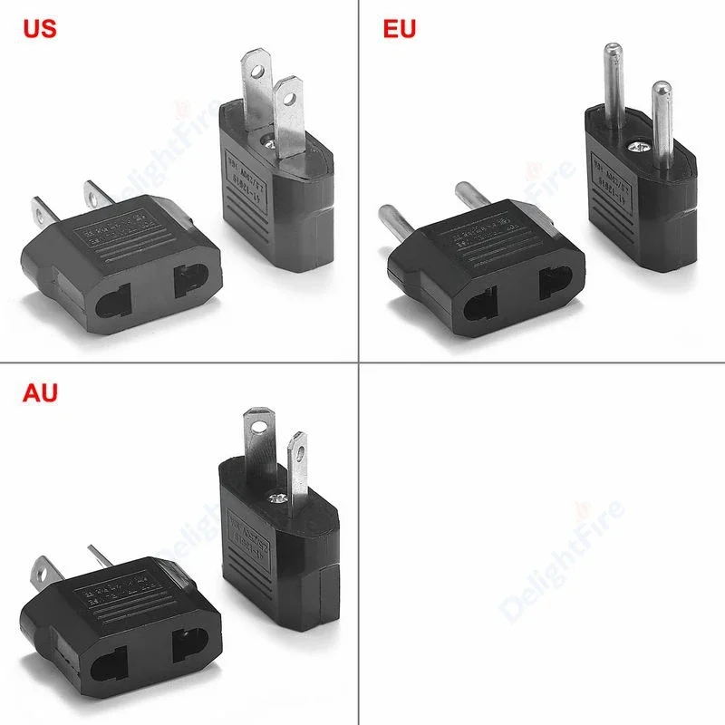 1-100 stücke UNS AU EU Stecker Adapter Amerikanischen Japan China UNS Zu EU Euro Reise Mini Tragbare Power adapter Outlet Konverter Buchse Image