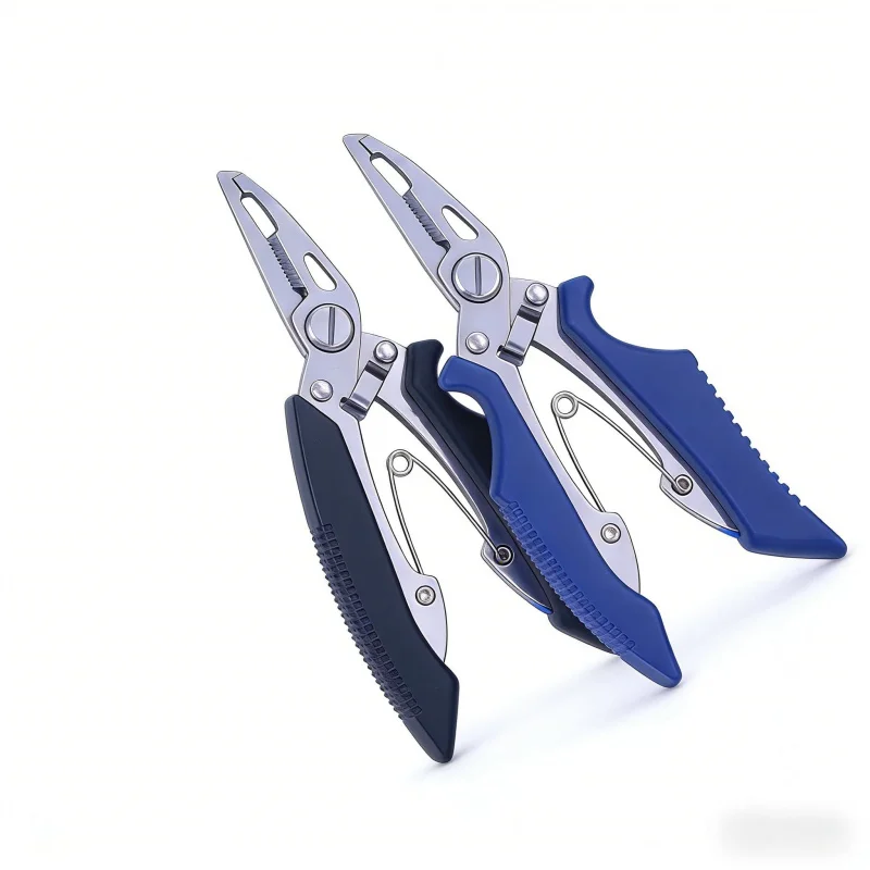 Multifunktionales Angelwerkzeug-Set Edelstahl-Köderzange Gebogene Spitzzange Schnurschneider Hakenlöser Angelausrüstung Image