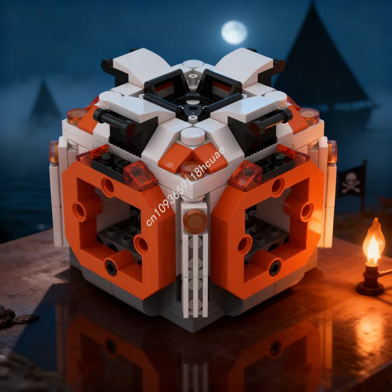 186 stücke MOC Raum Stadt Stecker Modell Bausteine Bau DIY Montieren Weihnachten Geschenke Spielzeug Bildung Kreative Idee Image