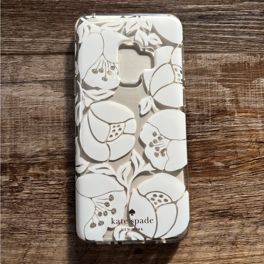 Kate Spade Cell Phones & Accessories | Kate Spade Galaxy S9 White Floral Phone Case | Color: White | Size: Os
