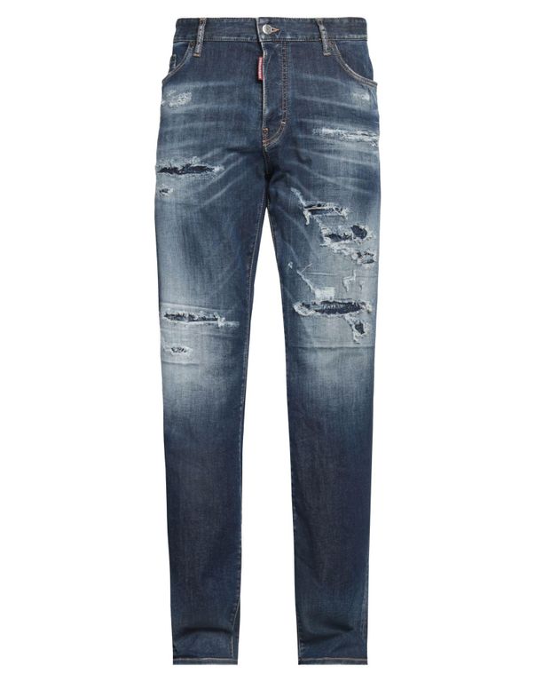 Jeans Cotton, Elastomultiester, Elastane, Cow Leather - Blue - DSquared² Jeans