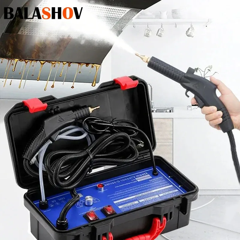 3100W Elektrischer Dampfreiniger Hochtemperatur- und Hochdruck-Sterilisations-Jet-Waschmaschine für Haushalt, Küche, Auto und Klimaanlage