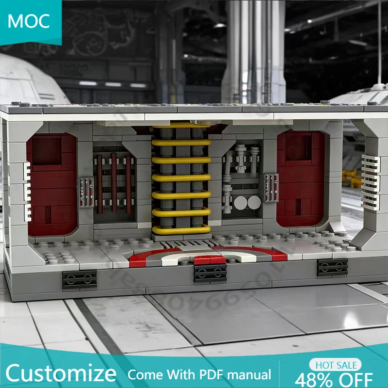 321-teiliges Weltraum-Kriegsmodell T6 Shuttle Dojo MOC Anpassbares Modulares Baustein-Set Kreatives Design Lehrreiches DIY-Spielzeug Geburtstagsgeschenk Image