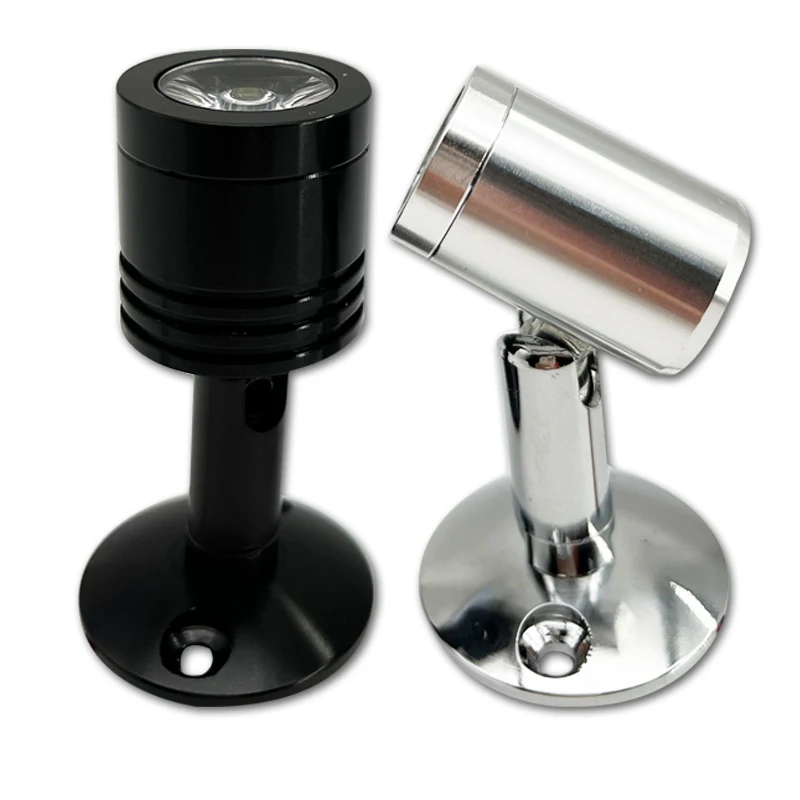 1 W 3 W LED-Strahler, Mini-LED-Deckenleuchten, 85–265 V, DC12 V, 24 V, oberflächenmontierte Glühbirnen für Schrank, Theke, Vitrine