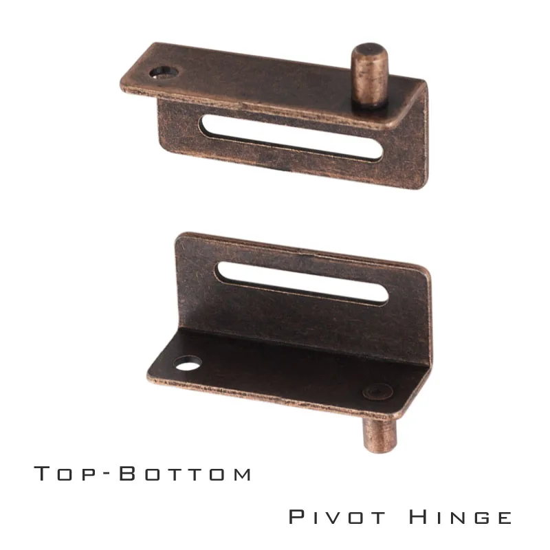 4 Stück Metall-Drehscharniere Vintage Antik Möbel Holz Rotierende Schwenktürscharniere für Küchenschrank Schrank Kleiderschrank