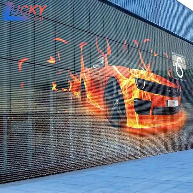 Hochtransparentes Wasserdichtes P3.91 LED-Display LED-Bildschirm Transparentes LED-Display Glasfenster Transparentes LED-Display