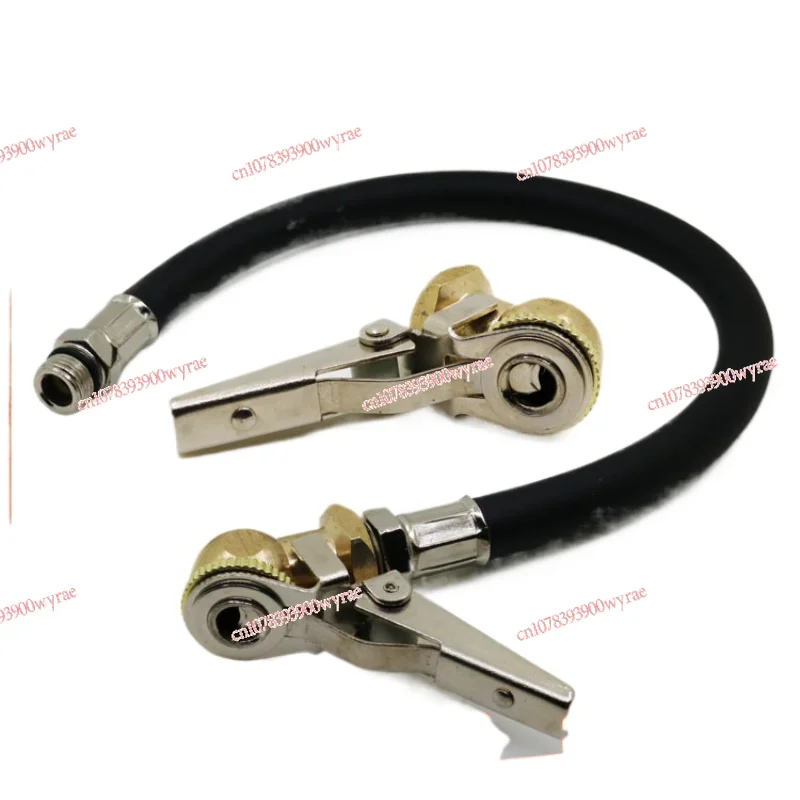 Auto reifen aufblasung düse schnelle aufblasung düse klemme zubehör inflation reinem kupfer joint gauge rohr reifen druck pistole Image