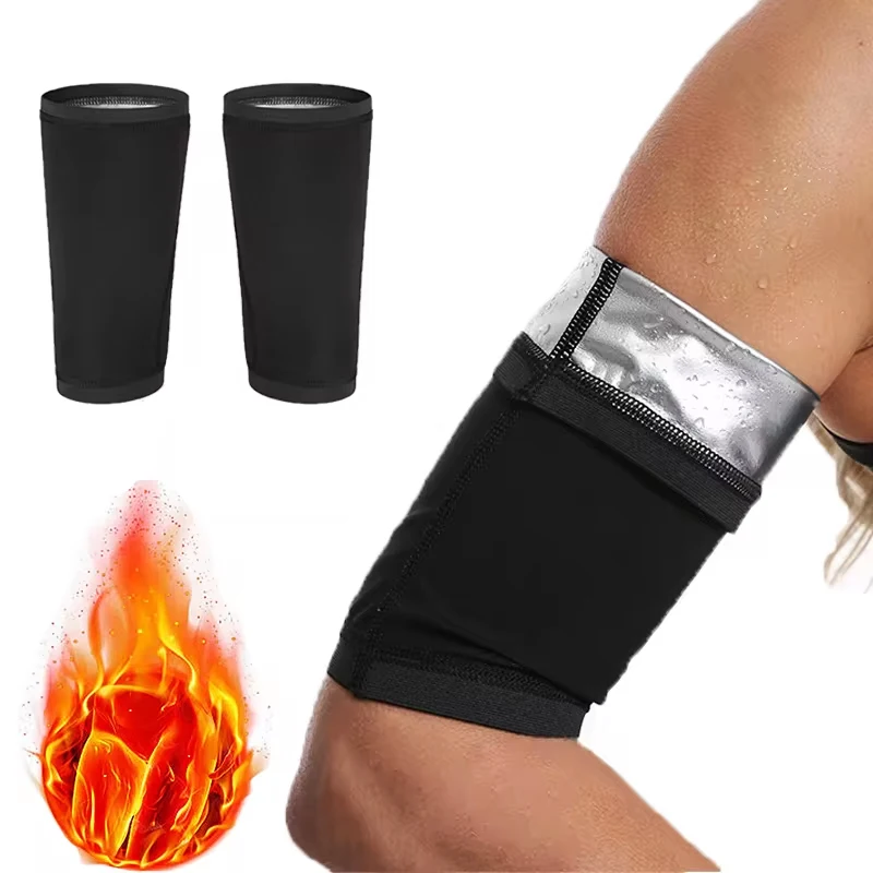 1 Paar Arm-Schlankheits-Shaper Kompressionswickel Sport-Sauna-Schweißbänder für Gewichtsverlust Damen Workout Fitness Arm-Trimmer-Bänder Image