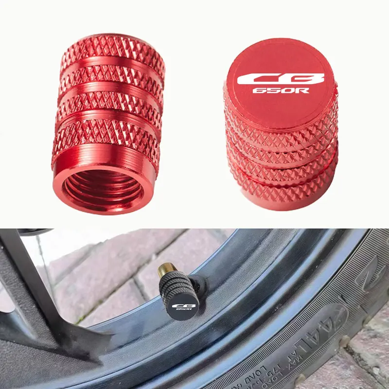 2Pcs Motorrad Zubehör Reifen Ventil Air Port Stem Abdeckung Kappen Für Honda CBR650R CB650R CBR 650R CB 650 R 2019-2024 2025 2026 Image