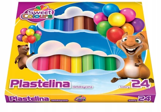 Plastilin rund, weich, ungiftig, 24 Farben Image