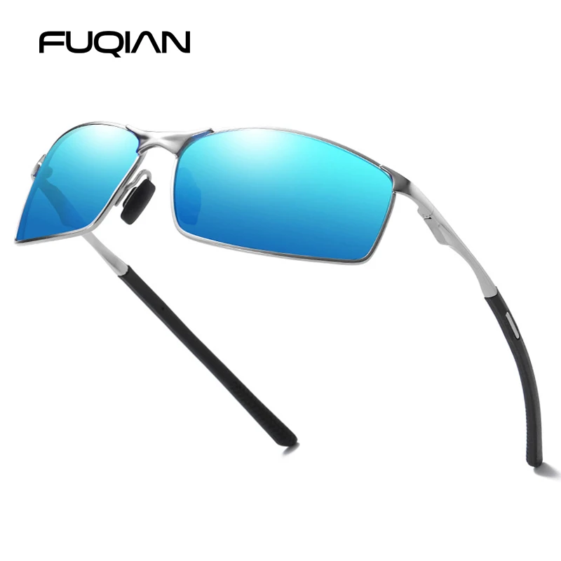 Mode fahren polarisierte Sonnenbrillen Männer hochwertige Metall quadratische männliche Sonnenbrille stilvolle Outdoor-Blends chutz Travelling Shades Image