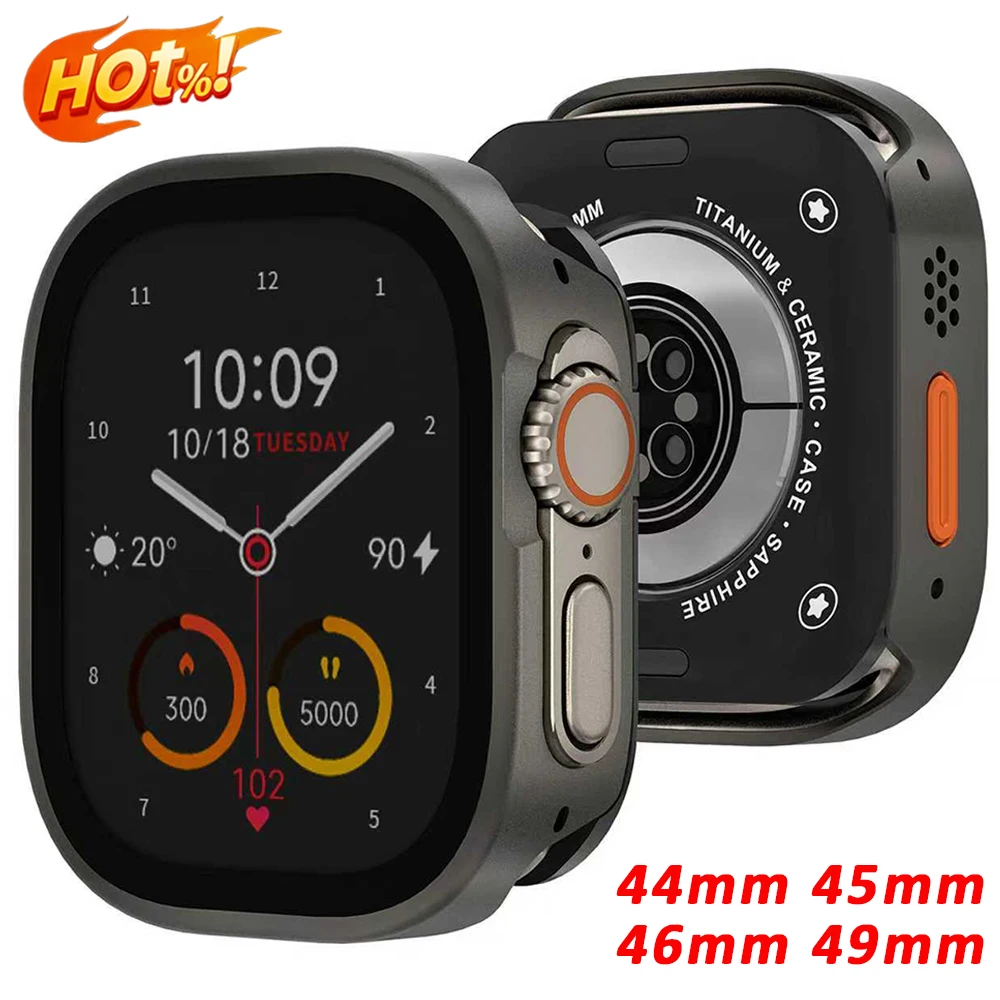 Wasserdichtes Gehäuse für Apple Watch Ultra 3/2/1 49mm Serie 11 10 46mm Metalllegierung Rahmenabdeckung Iwatch 9 8 7 6 SE 45mm 44mm Stoßfänger Image