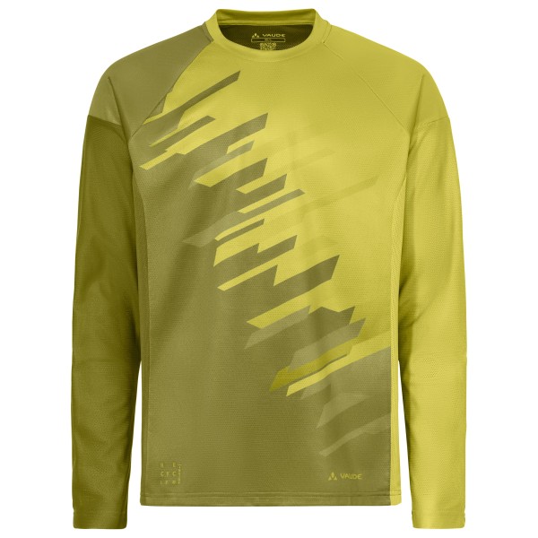 Vaude - Moab L/S T-Shirt VI - Radtrikot Gr M oliv/gelb