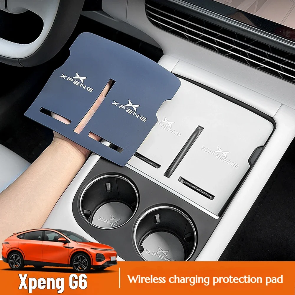 Fit Für Xpeng G6 Drahtlose Lade Schutz Pad Xiaopeng G6 Zentrale Steuerung Tasse Pad Silikon Schutzhülle Zubehör Image