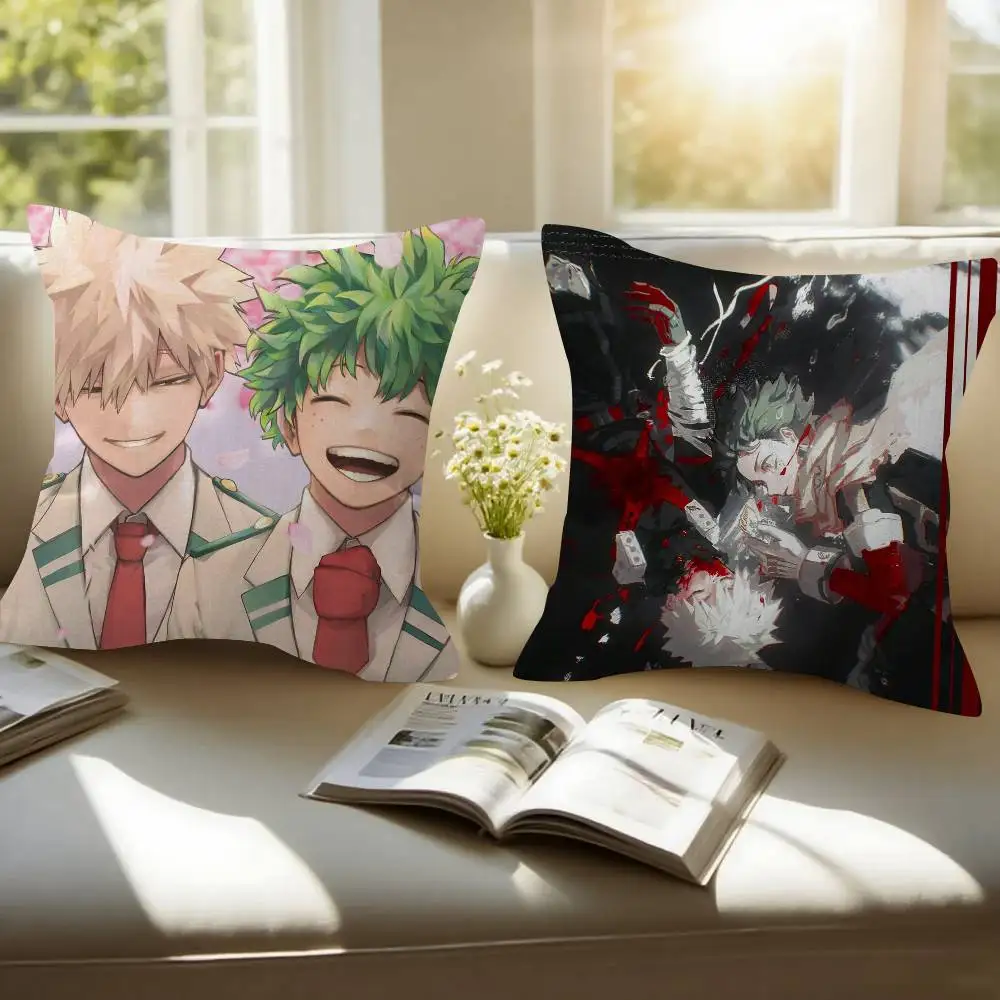 Deku Bakugou Shouto Hero Academia Kissen, Geschenke, Heim- und Büroausstattung, Schlafzimmer, Sofa, Auto, Kissenbezug, 45 x 45 cm Image