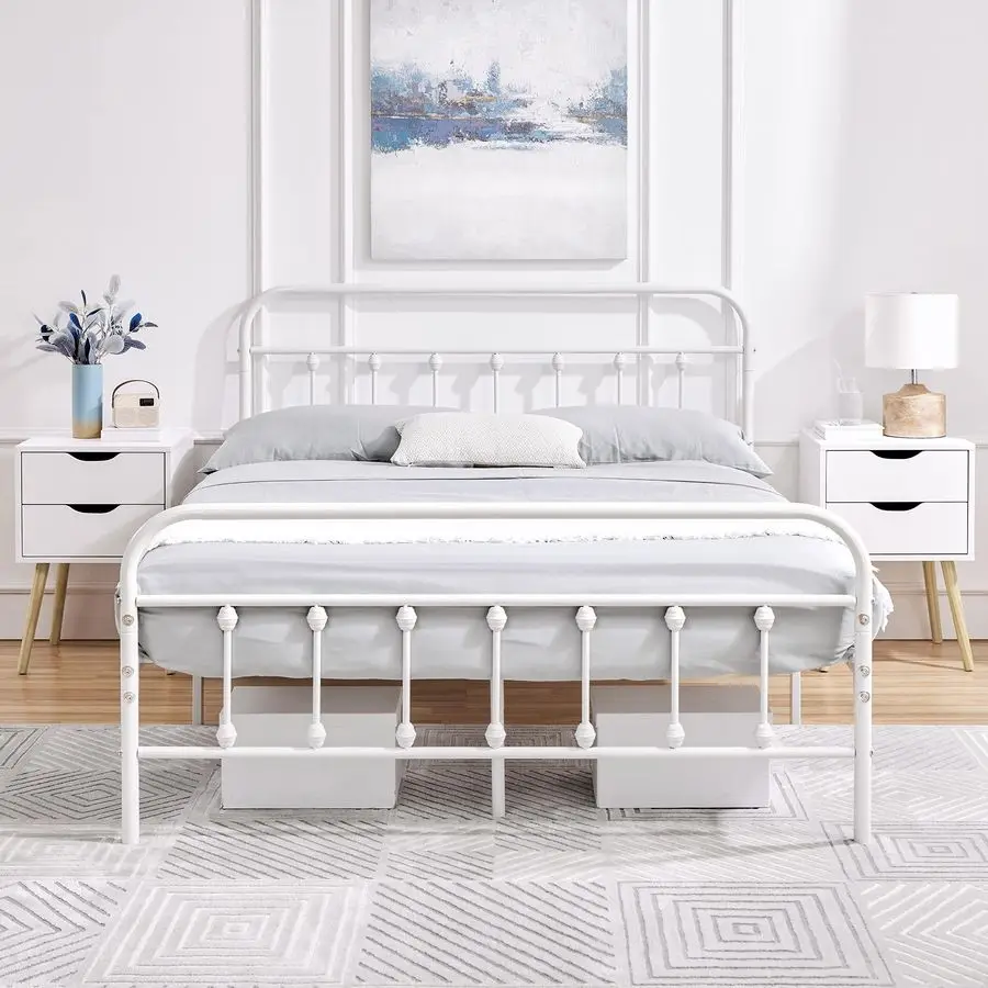 2er-Set Nachttisch mit 2 Schubladen, Einfacher Beistelltisch mit Massivholzbeinen, Sofatisch für Schlafzimmer und Wohnzimmer 40 Image