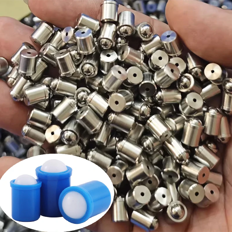 Positionierungskugel aus Edelstahl 304, D1,5–D12, Kolben, Presstyp, Federkugel-Kolben-Stellschraube mit/ohne Stufen und vollem POM Image