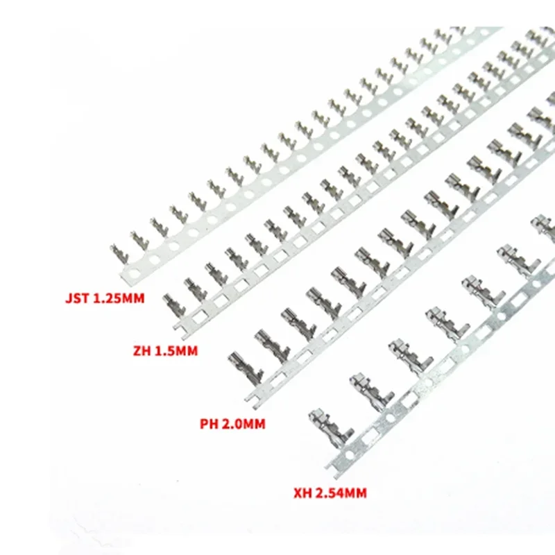 100 teile/los JST1,25 ZH1,5 PH2,0 XH2,54mm terminal Draht Kabel für Gehäuse 1,25mm 1,5mm 2,0mm 2,54mm Weiblich Männlich Stecker Image