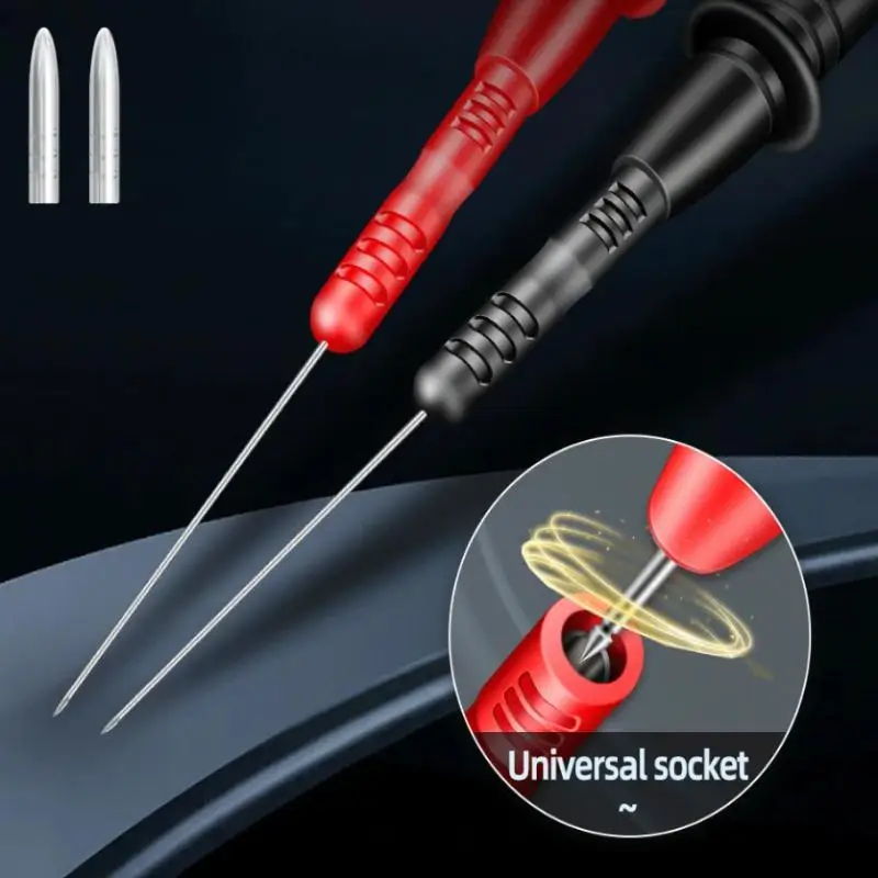 1 paar Multimeter Test Sonde Spitze 1000 V/10A Biegsamen Sonde Abnehmbare Teile Tester T2003 Stift Verlängerung Nadel Spitze test Feine Spitze Image