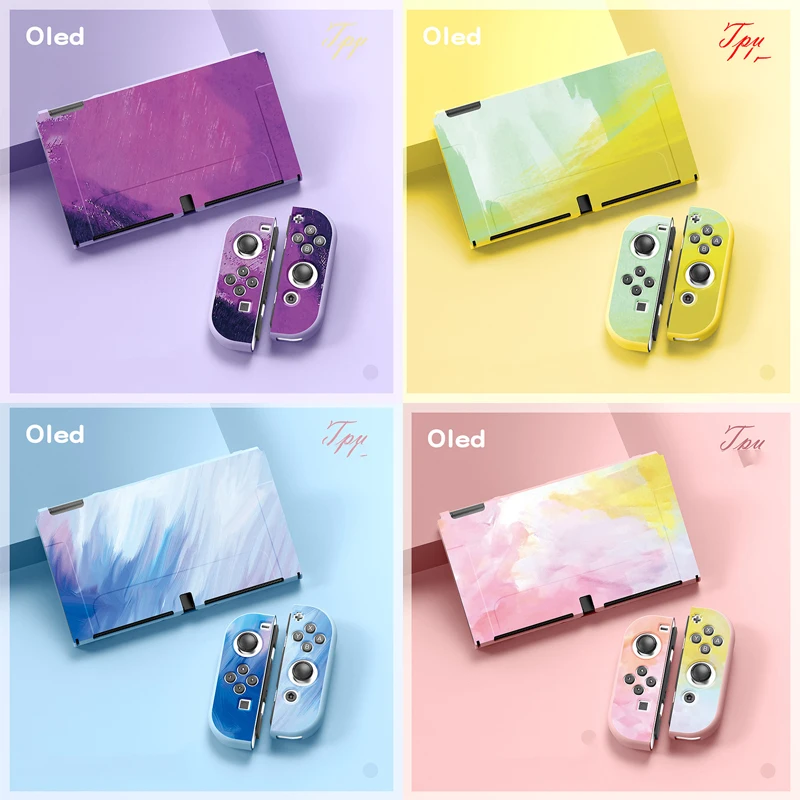 Für Nintendo Switch OLED Zubehör Schutzhülle NS Game Host Konsole TPU All-inclusive Soft Cover Schutzhülle Tasche Image