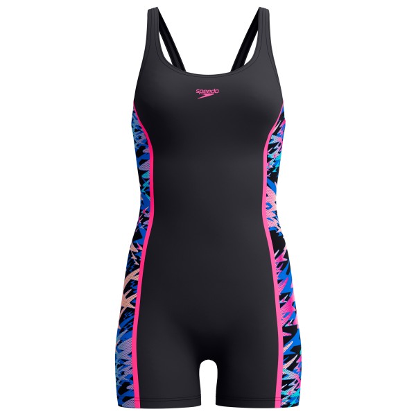 Speedo - Women's Hyperboom Splice Muscleback Legsuit - Badeanzug Gr 38 schwarz