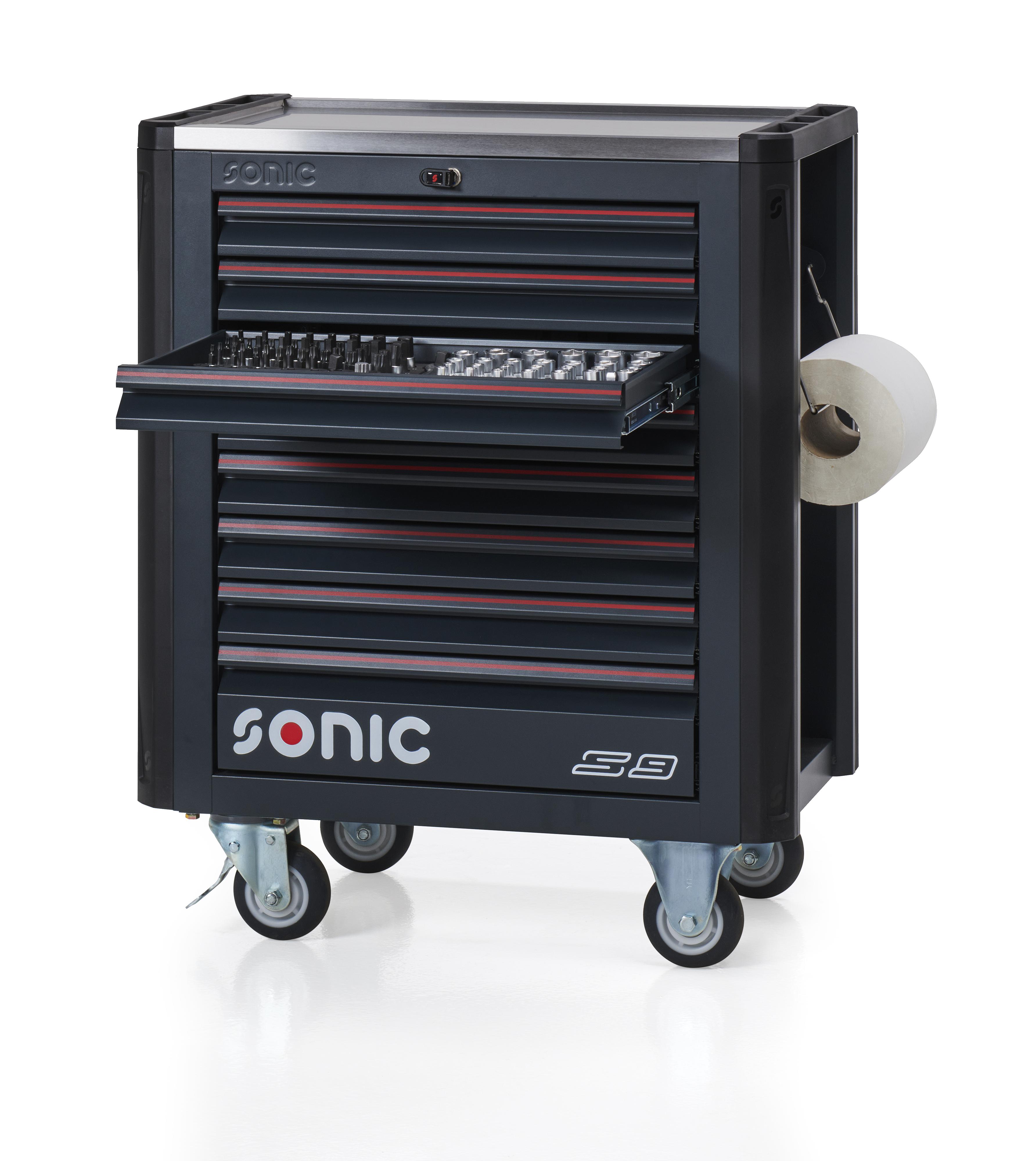 SONIC EQUIPMENT NEXT S9 Werkstattwagen 325-tlg. 734977 Werkstatt-Servicewagen Image