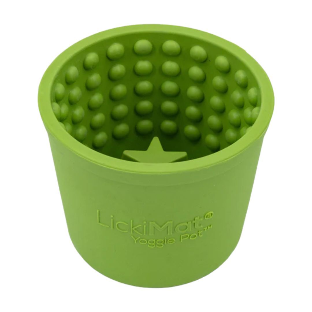 Yoggie Pot Green - LickiMat 1 pz Accessori