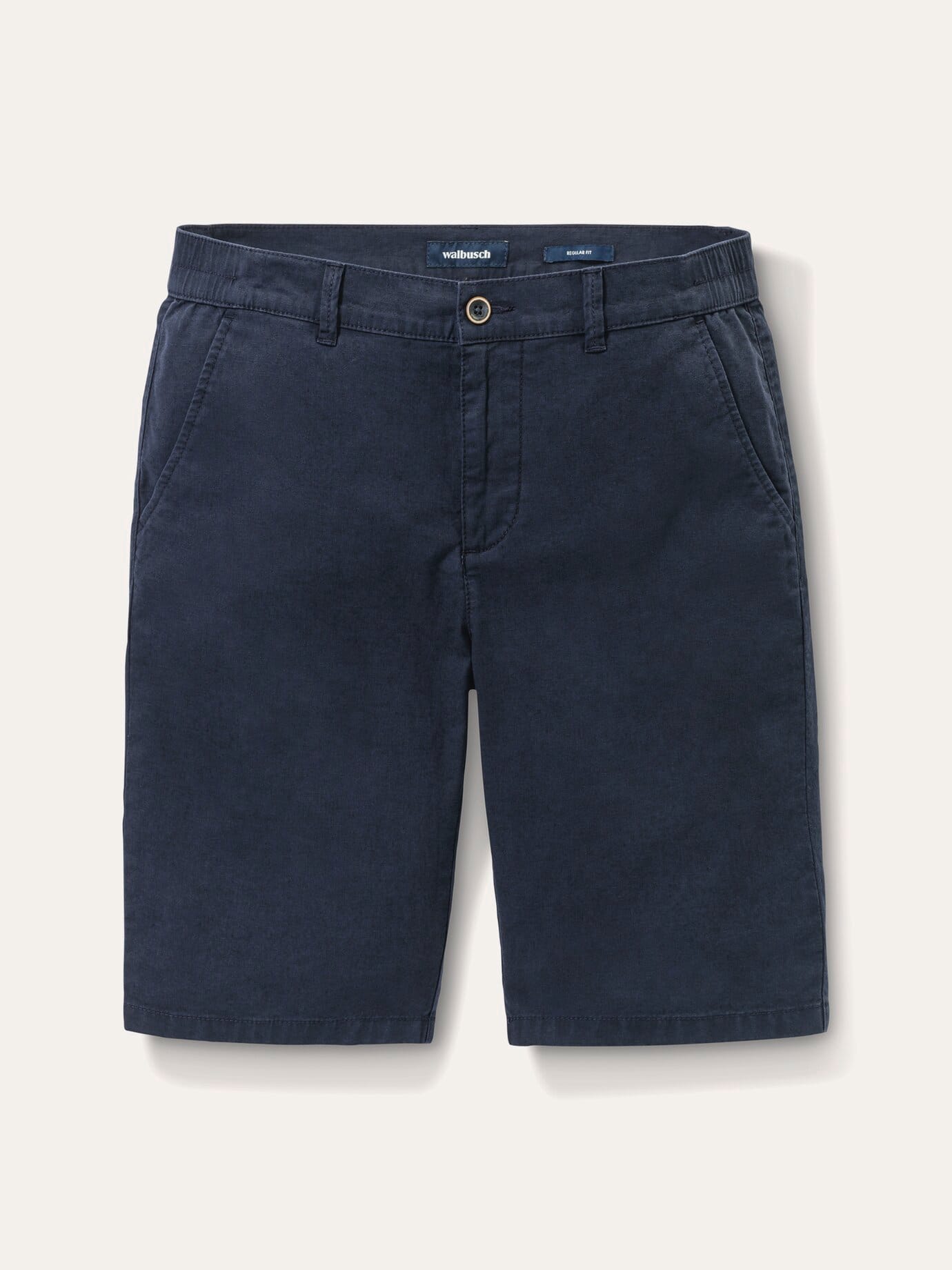 Walbusch Herren Leinen-Bermudas Frischekick Blau