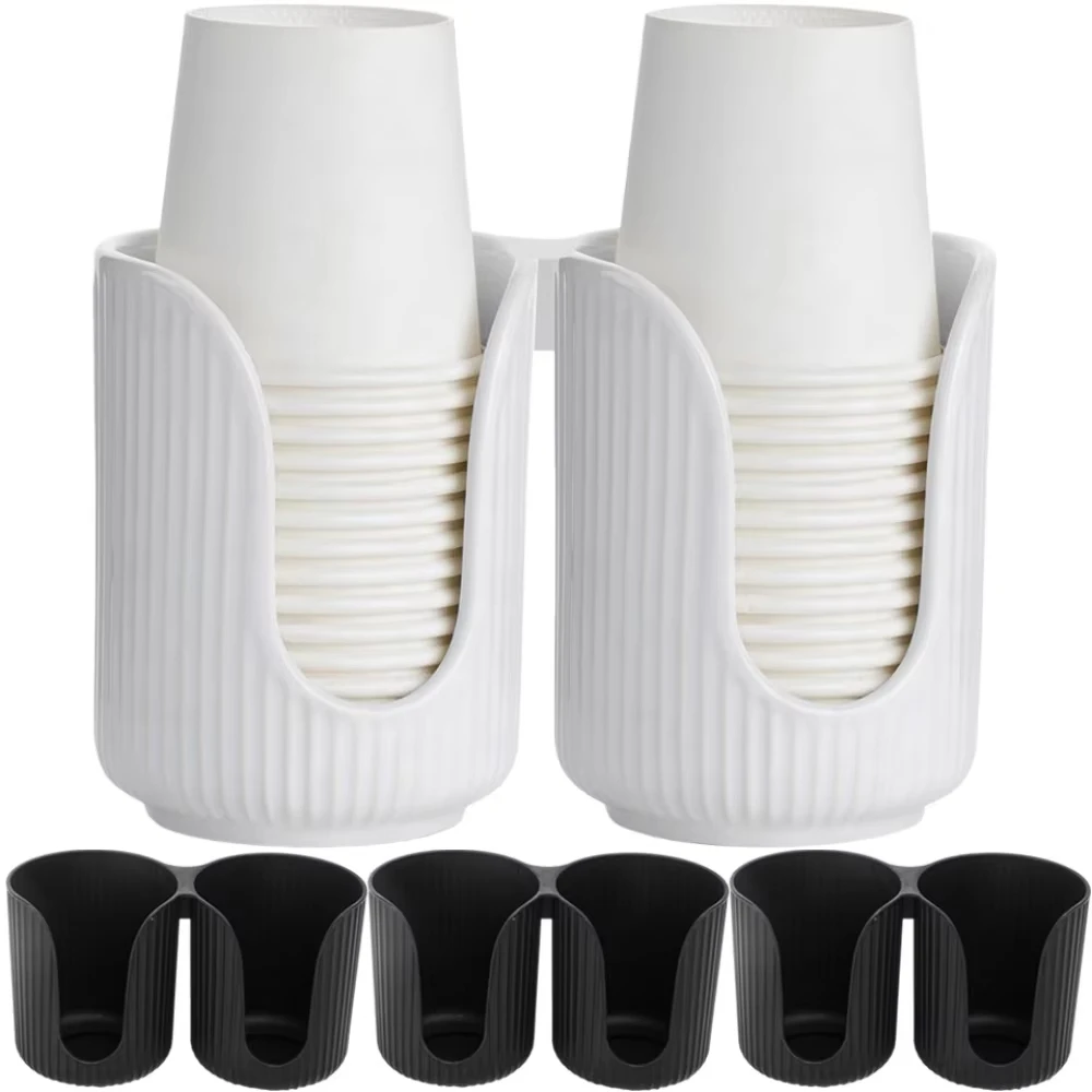 Distributeur de gobelets de salle de bain, porte-gobelet en papier plastique de 3oz-4oz, petite tasse de bain de bouche de comptoir, pour vanité, salle de bain, cuisine, Restaurant