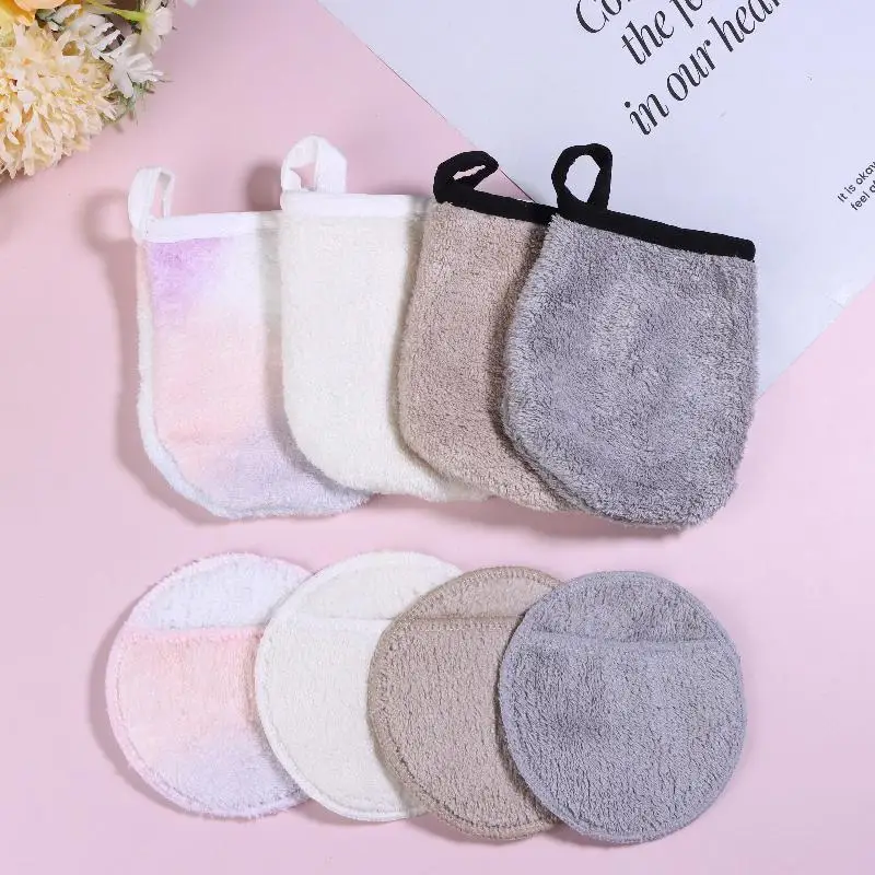 Gants de nettoyage démaquillants, réutilisables, en microfibre douce, serviette de soins du visage, beauté, chiffon de nettoyage du visage, soins de la peau