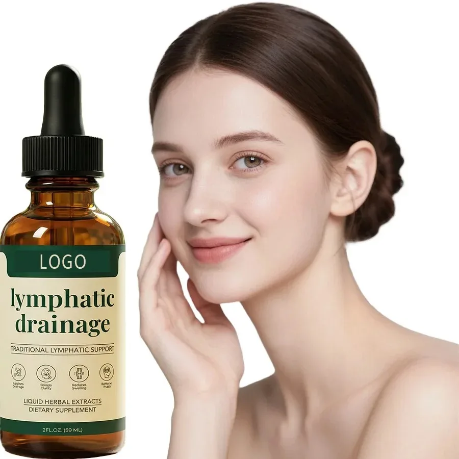 Lymphdrainage-Tropfen Wellness-Tropfen zur Unterstützung des Lymphsystems, Natürliche Kräutermischungen Schnell und Effektiv für Frauen und Männer Image