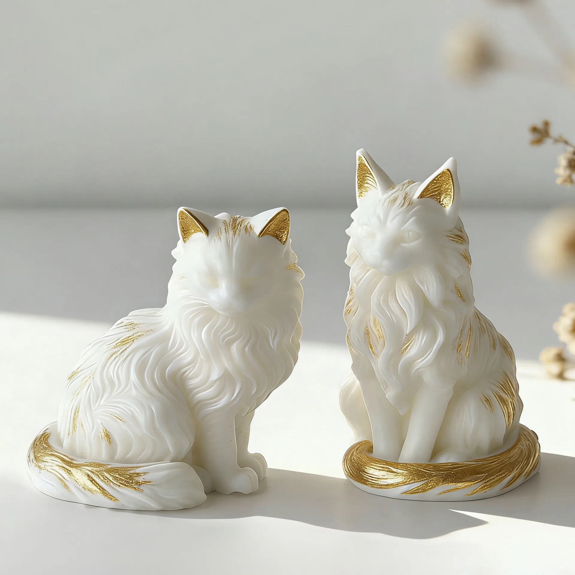 DIY Maine Coon Kätzchen Silikonform für Kerzen, Handgemachte Duftkerzen, Gips, Harz, Sitzende Katzenform, Heimdekoration, Bastelzubehör Image