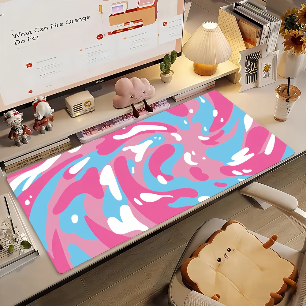 Art Liquid Swirl Abstract Mauspad, rutschfeste Gummi-Gamer-Balance-Computermatte, Dekoration, Schreibtischunterlage, Laptop, Büro, groß Image