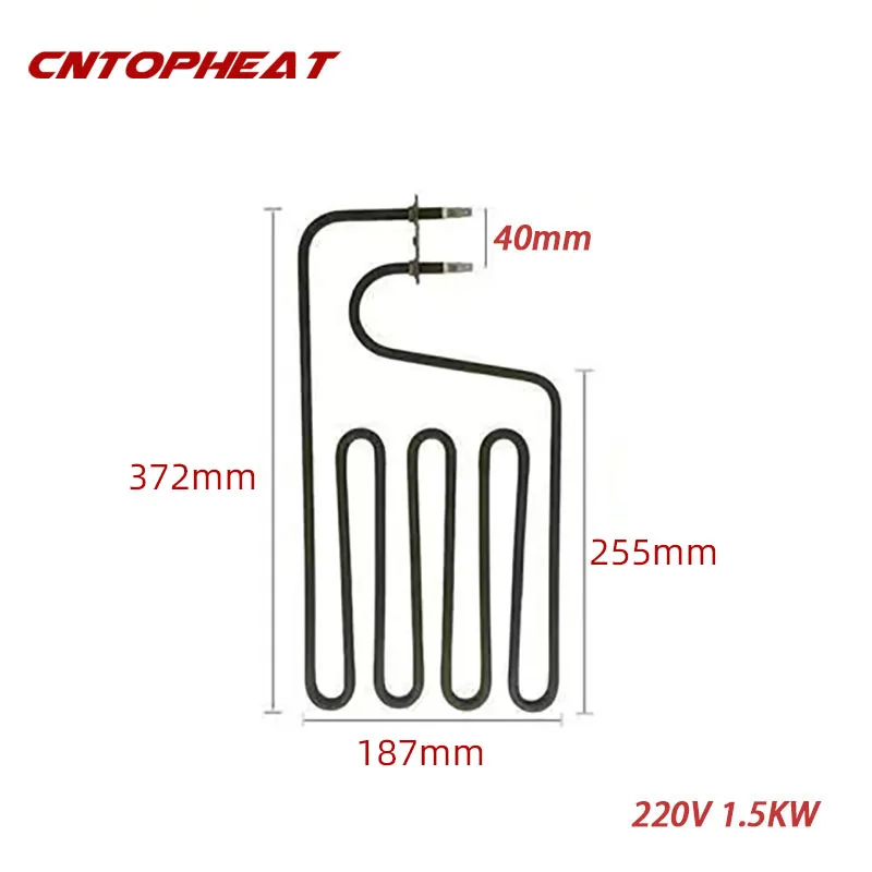 220 V 1500 W Sauna-Heizelement, Edelstahl 304, industrielles Rohrofenheizelement, Heißluft-Heizelement Image