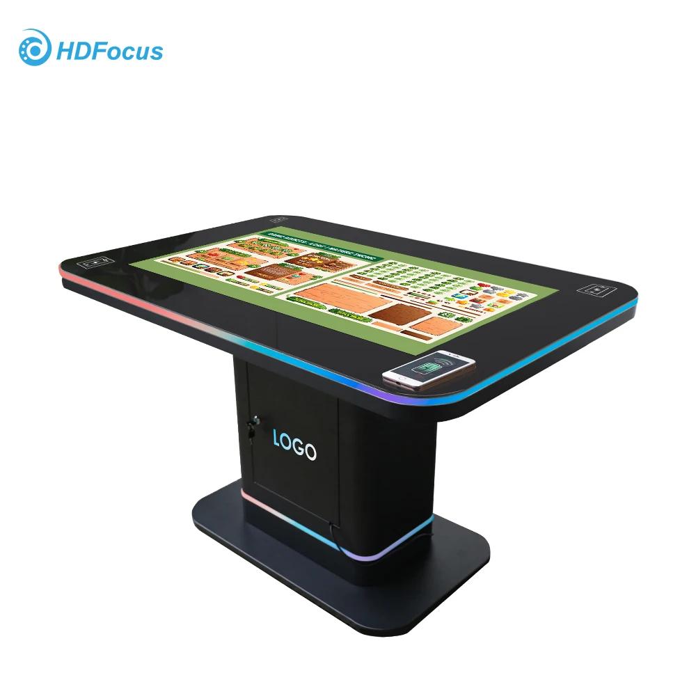 Interaktiver Smart Multi Touch Tisch Münzspender LCD Werbung Display Kiosk Spieltisch mit Touchscreen Image