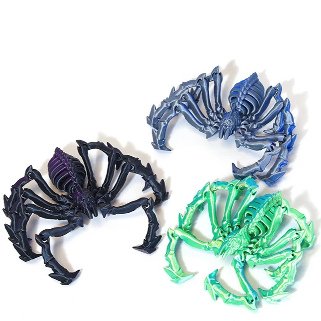 3D Gedruckt Spinne Modell Simulierte Tier Modell Kreative Desktop Dekoration kinder Geschenke Aquarium Aquarium Landschaft Dekor Image