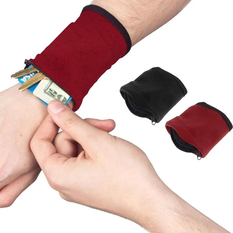 Borsa da corsa con cerniera Borsa da polso Portafoglio da polso Borsa da polso Basket Bracciale da yoga Fascia per il sudore Borsa da braccio sportiva per custodia per carte chiave