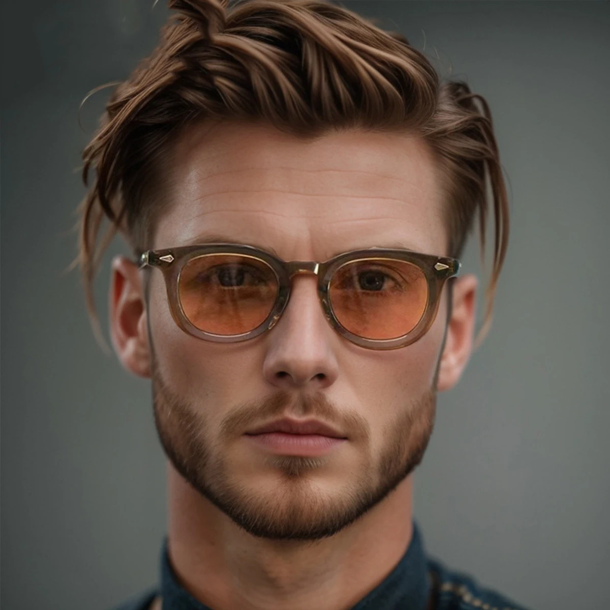Neue Vintage Runde Sonnenbrille für Damen und Herren Marken-Kreisförmige Sonnenbrillen Ovale Brillen für Männer und Frauen Image