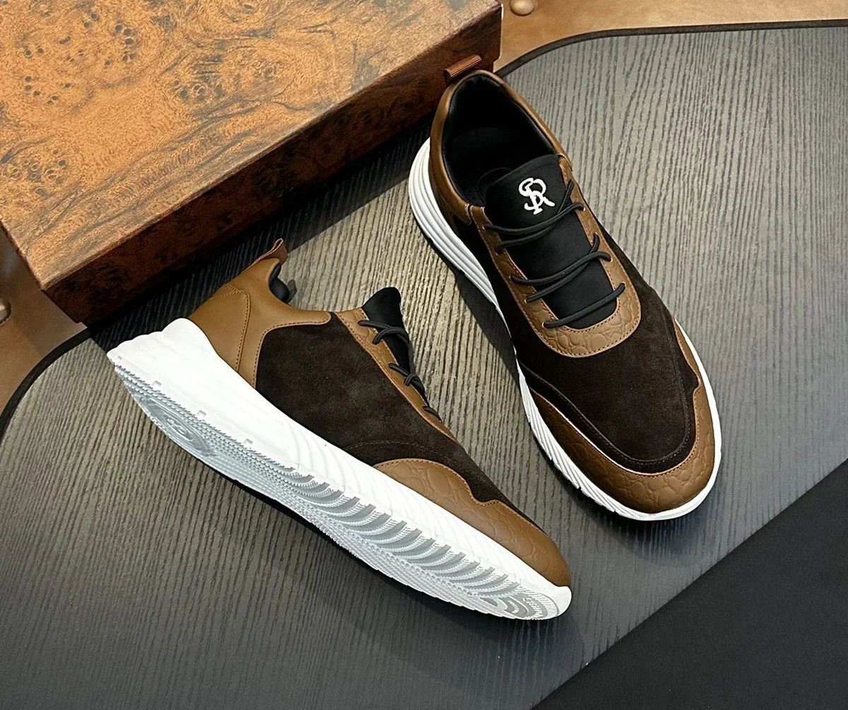 OECHSLI Schuhe Rindsleder 2025, neue Lederschuhe, Mode, Business, Sport, bequeme Arbeit, Herren, europäisch, große Größe 39–46