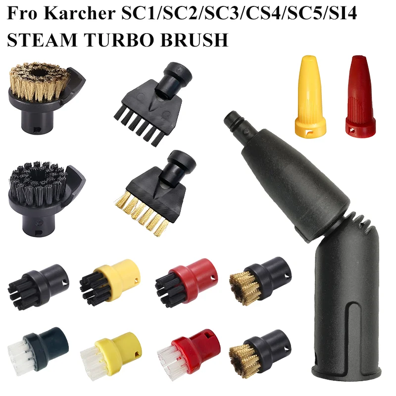 Neue Steam Turbo Brush Für Karcher Steam Vacuum Cleaner Head Parts SC1 SC2 SC3 SC4 SC5 SI4 Nozzle Cleaning Brush Accessories Image