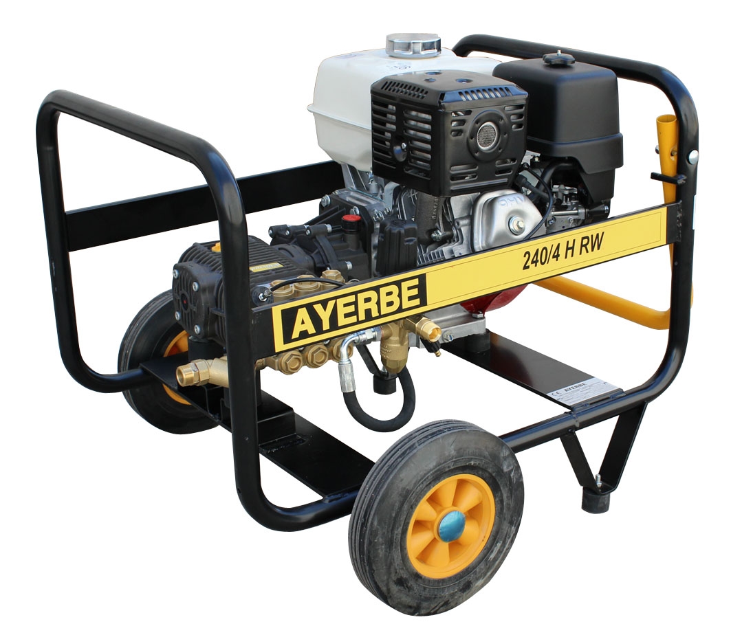 AYERBE - Profi Hochdruckreiniger Benzin AY 240/4 H RW AG 240 Bar Honda GX390 Image