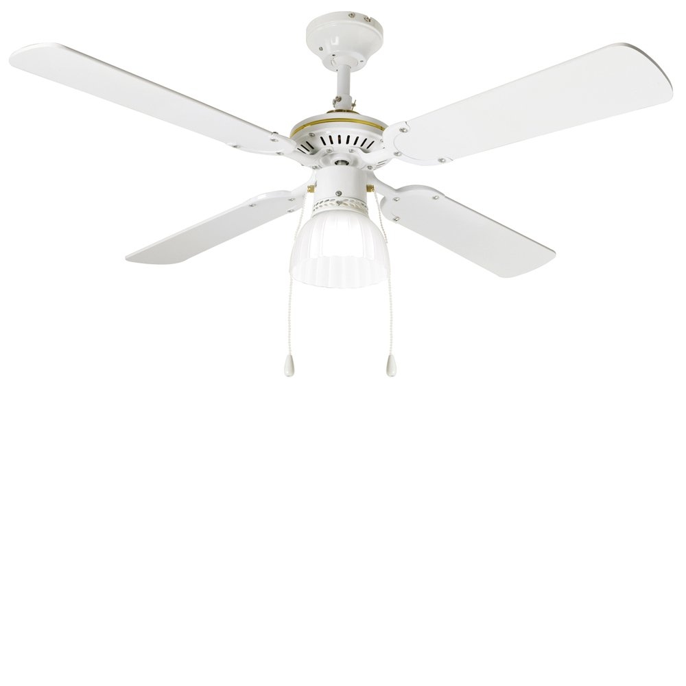 Perenz 7064 B - Deckenventilator Weiß Ø105 cm, 4 Flügel, 3 Stufen, E27 Image