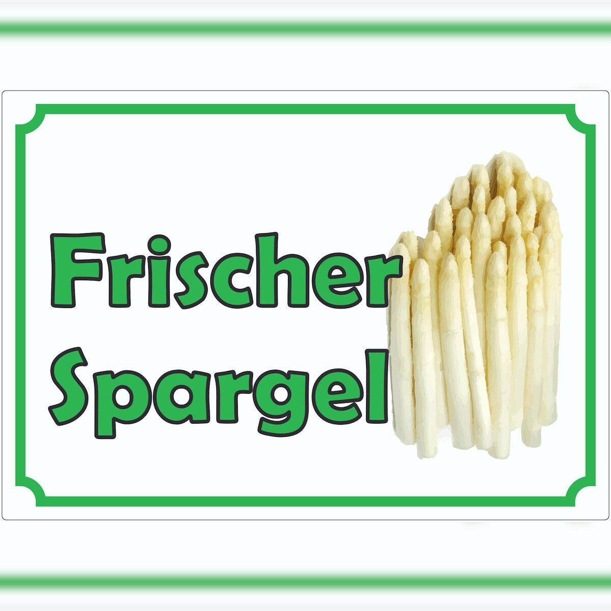 HB-Druck Werbeaufkleber Aufkleber Spargel A0 (841x1189mm) Image