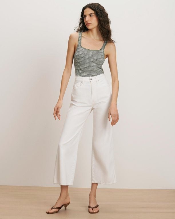 Taylor Cropped Wide-leg Jean